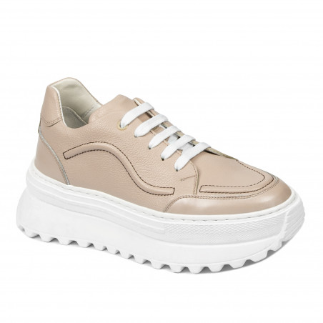 Pantofi sport dama 6074 pudra combinat