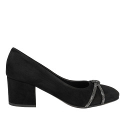 Pantofi eleganti dama 1336 negru antilopa