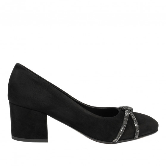 Pantofi eleganti dama 1336 negru antilopa Pantofi eleganti dama 1336 negru antilopa
