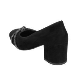 Pantofi eleganti dama 1336 negru antilopa