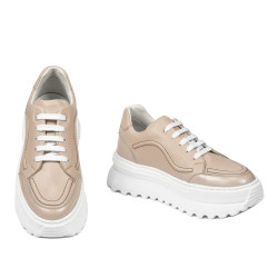 Pantofi sport dama 6074 pudra combinat