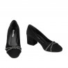 Pantofi eleganti dama 1336 negru antilopa
