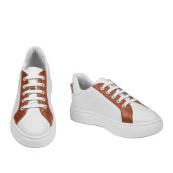 Női sportcipő 6073 fehér+camel