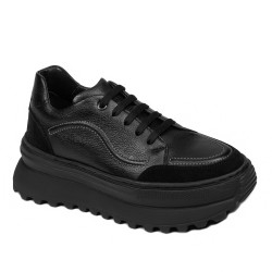 Pantofi sport dama 6074 negru combinat
