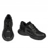 Pantofi sport adolescenti 8001 negru combinat