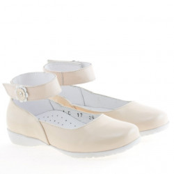 Pantofi copii mici 17c lac ivoriu