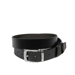 Curea barbati 71b bicolor negru lucios+cafe
