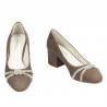 Pantofi eleganti dama 1336 nisip antilopa