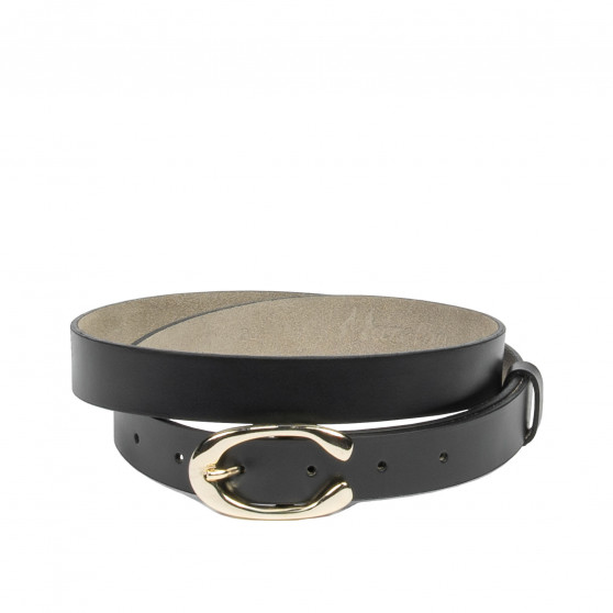 Curea dama 35m negru lucios