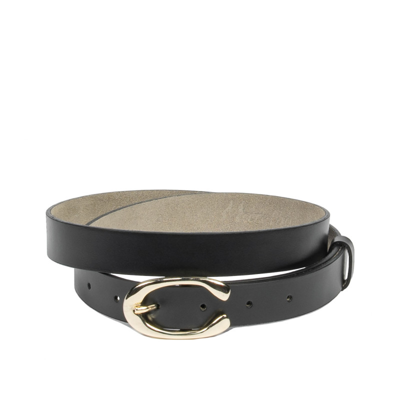 Curea dama 35m negru lucios