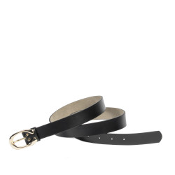 Curea dama 35m negru lucios