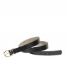 Curea dama 35m negru lucios