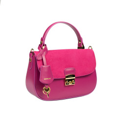 Geanta dama de mana 022g fuxia combinat