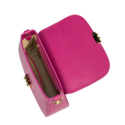Geanta dama de mana 022g fuxia combinat