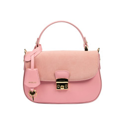 Női kézitáska 022g rózsaszín kombinált