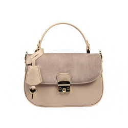 Geanta dama de mana 022g taupe combinat
