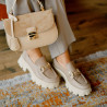 Geanta dama de mana 022g bej latte combinat lifestyle