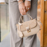 Geanta dama de mana 022g bej latte combinat lifestyle