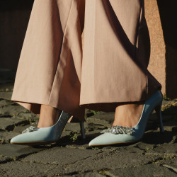 Pantofi eleganti dama 1300 baby blue lifestyle