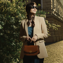 Geanta dama de mana 023g croco camel lifestyle