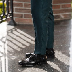 Pantofi eleganti barbati 964 negru florantic