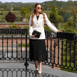 Pantofi eleganti dama 1300 alb lifestyle
