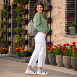 Női sportcipő 6073 fehér+szürke lifestyle