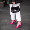 Geanta dama de mana 022g 01 negru combinat lifestyle