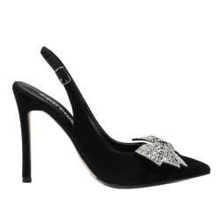 Sandale dama 1316 negru velur