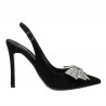Sandale dama 1316 negru velur