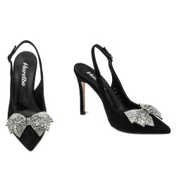 Sandale dama 1316 negru velur