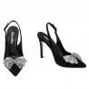 Sandale dama 1316 negru velur
