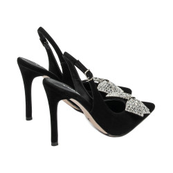 Sandale dama 1316 negru velur