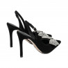 Sandale dama 1316 negru velur
