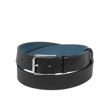 Curea barbati 70b negru presat