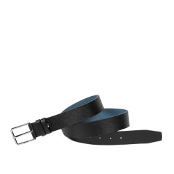 Curea barbati 70b negru presat