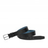 Curea barbati 70b negru presat