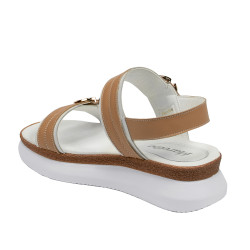 Sandale dama 5106 alb+maro