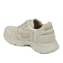 Pantofi sport adolescenti 8001 bej combinat