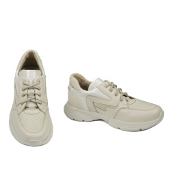 Pantofi sport adolescenti 8001 bej combinat