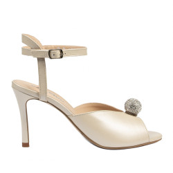 Sandale dama 1329 alb perlat