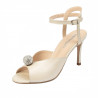 Sandale dama 1329 alb perlat