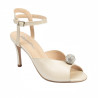 Sandale dama 1329 alb perlat
