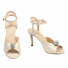 Sandale dama 1329 alb perlat