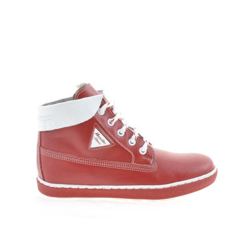 Ghete copii 3206 rosu+alb
