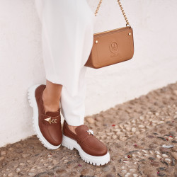 Női alkalmi cipő 6072 barna lifestyle