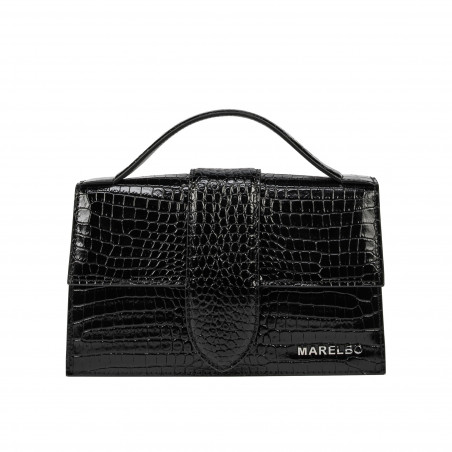 Geanta dama de umar 028g 01 croco lac negru