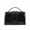 Geanta dama de umar 028g 01 croco lac negru