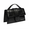 Geanta dama de umar 028g 01 croco lac negru