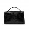 Geanta dama de umar 028g 01 croco lac negru